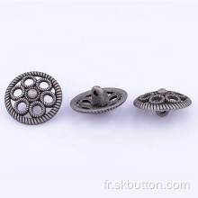 Personnaliser les boutons de queue d&#39;antique design de forme de fleurs creuses